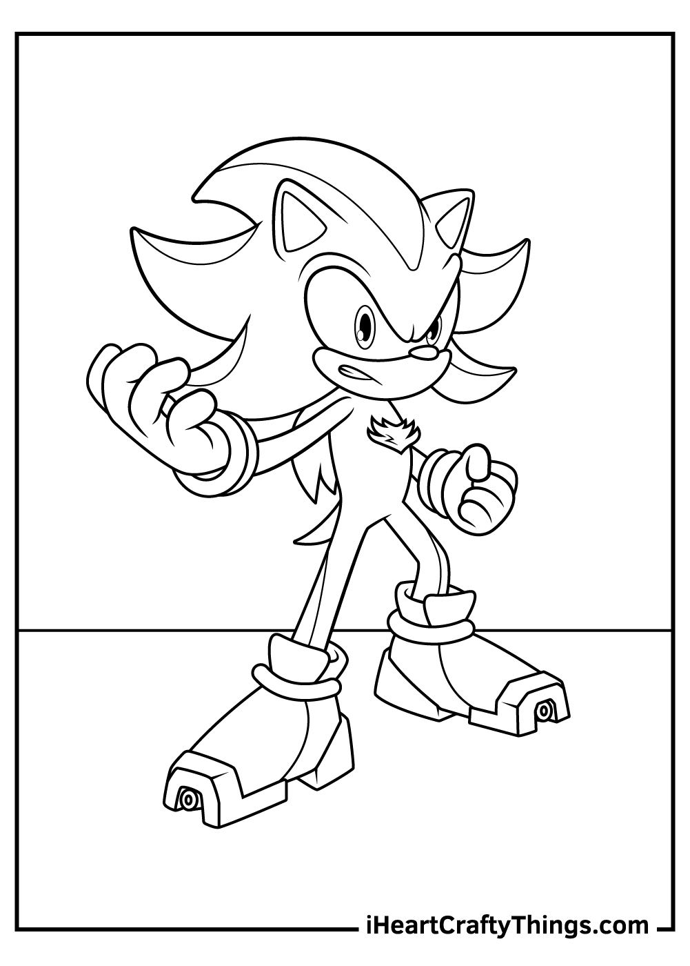 34 Shadow Sonic Coloring Pages Printable 4