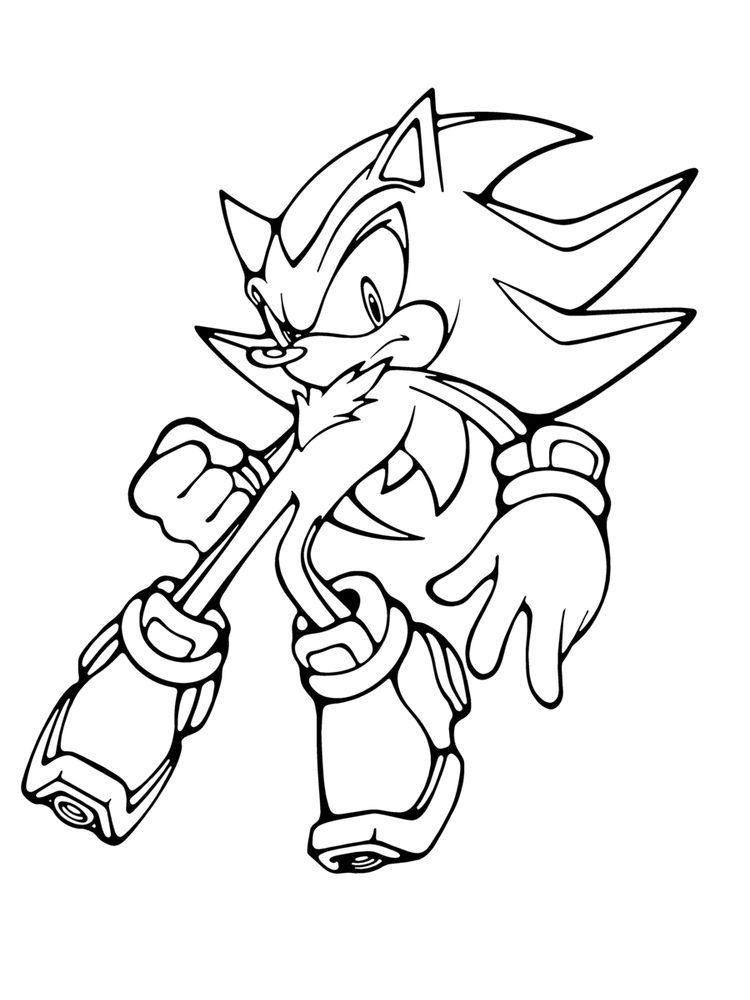 34 Shadow Sonic Coloring Pages Printable 5