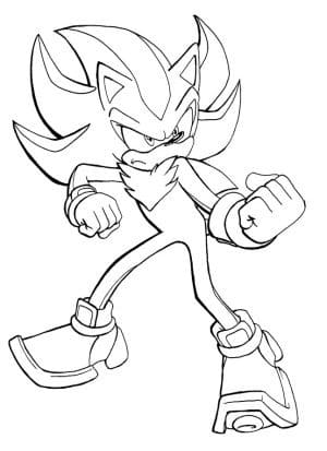 34 Shadow Sonic Coloring Pages Printable 7