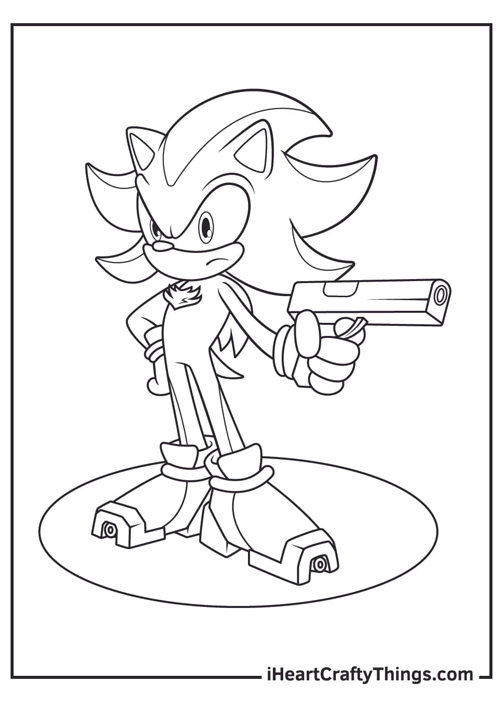 34 Shadow Sonic Coloring Pages Printable 9