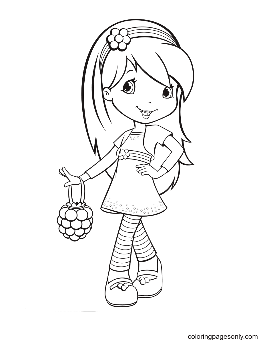 34 Tasty Raspberry Coloring Page Printable 15