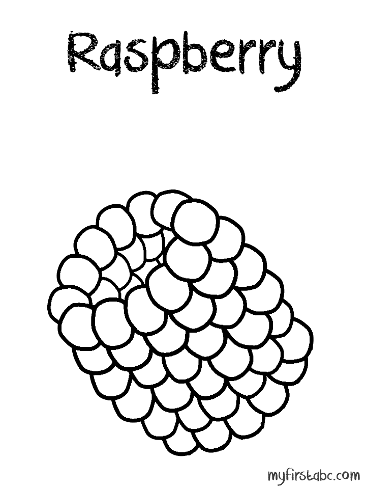 34 Tasty Raspberry Coloring Page Printable 21