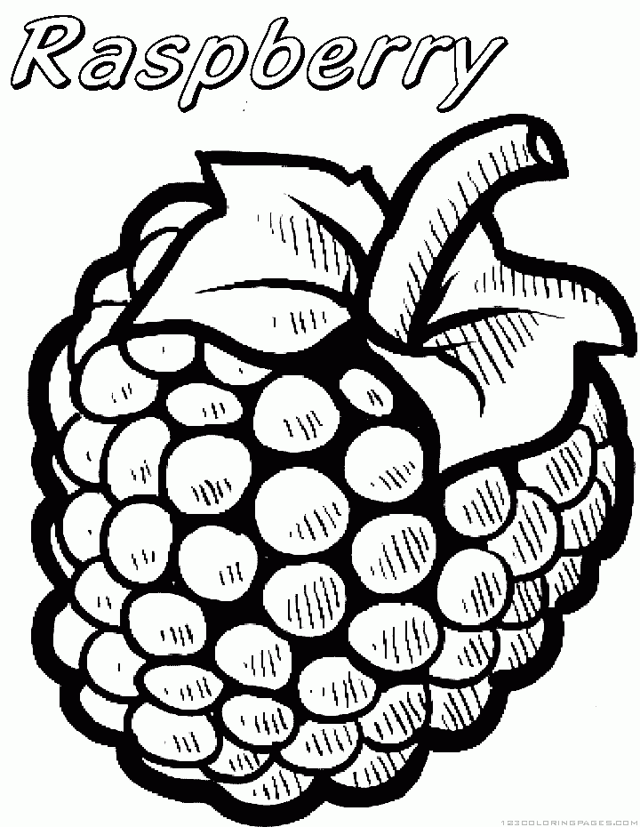 34 Tasty Raspberry Coloring Page Printable 25