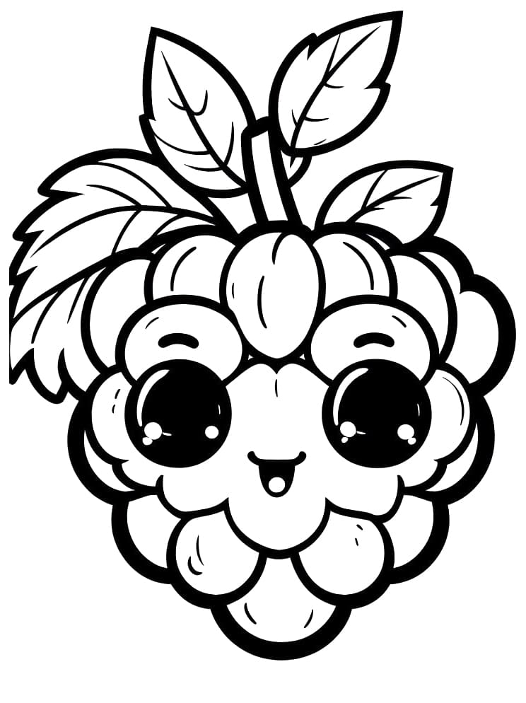 34 Tasty Raspberry Coloring Page Printable 32