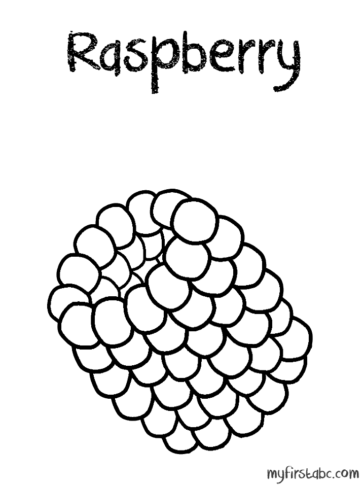 34 Tasty Raspberry Coloring Page Printable 4