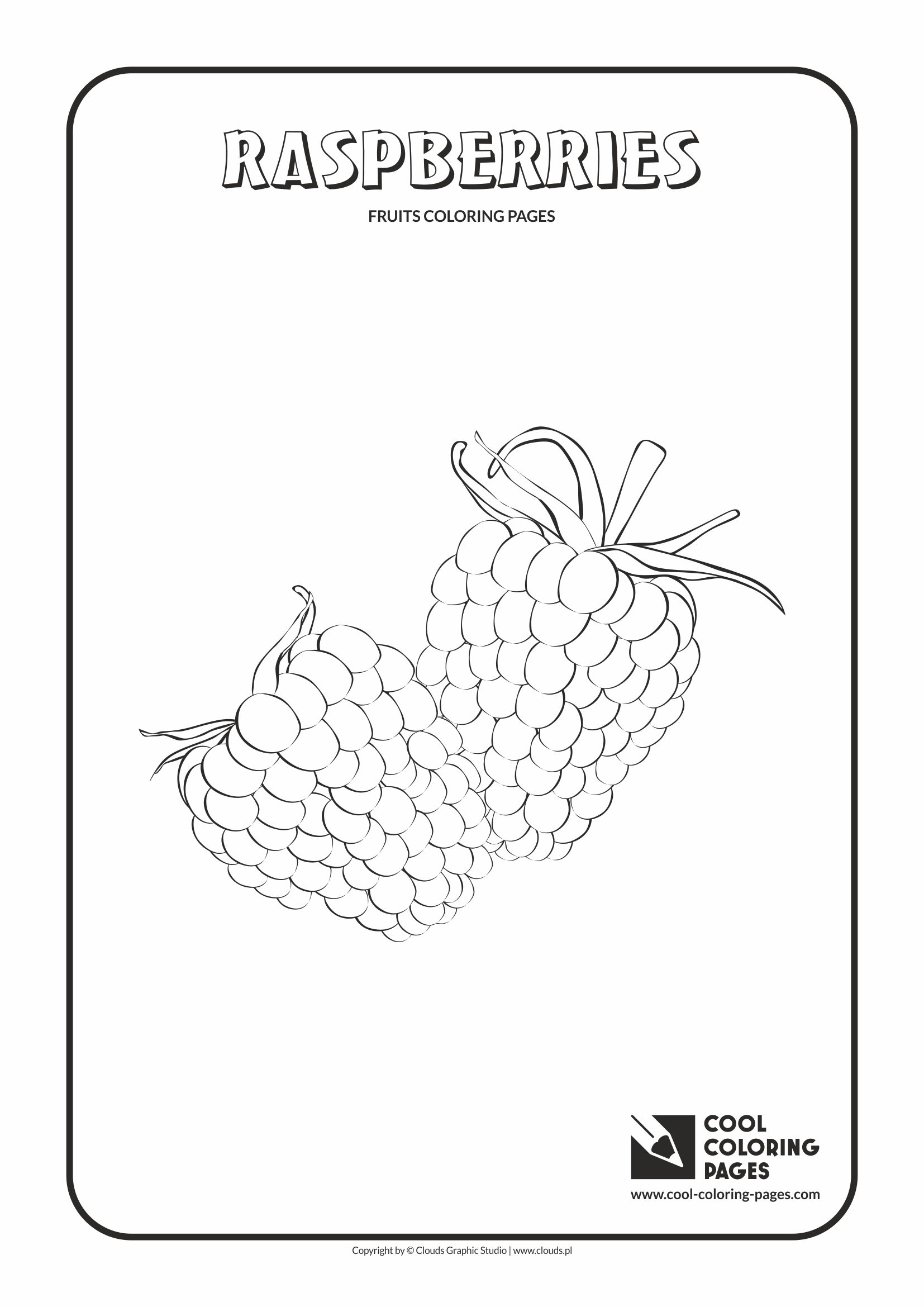 34 Tasty Raspberry Coloring Page Printable 9