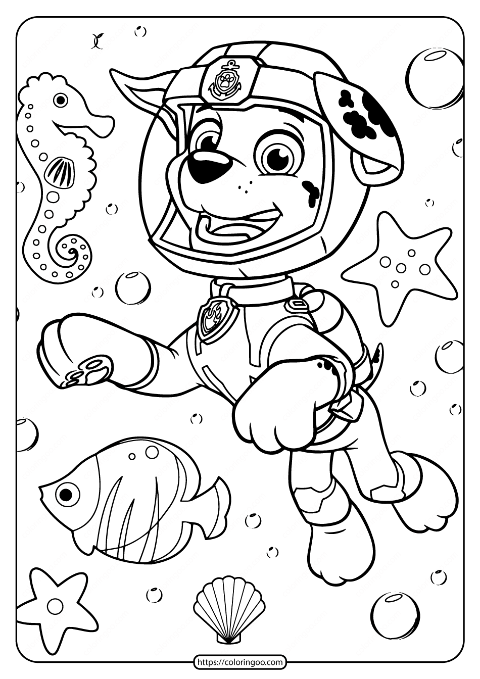 35 Adventurous PAW Patrol Coloring Pages Printable 1