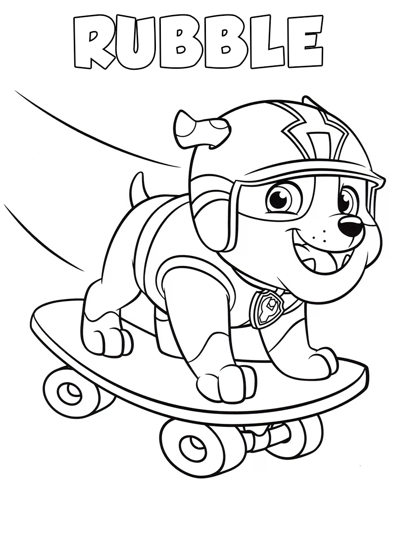 35 Adventurous PAW Patrol Coloring Pages Printable 3