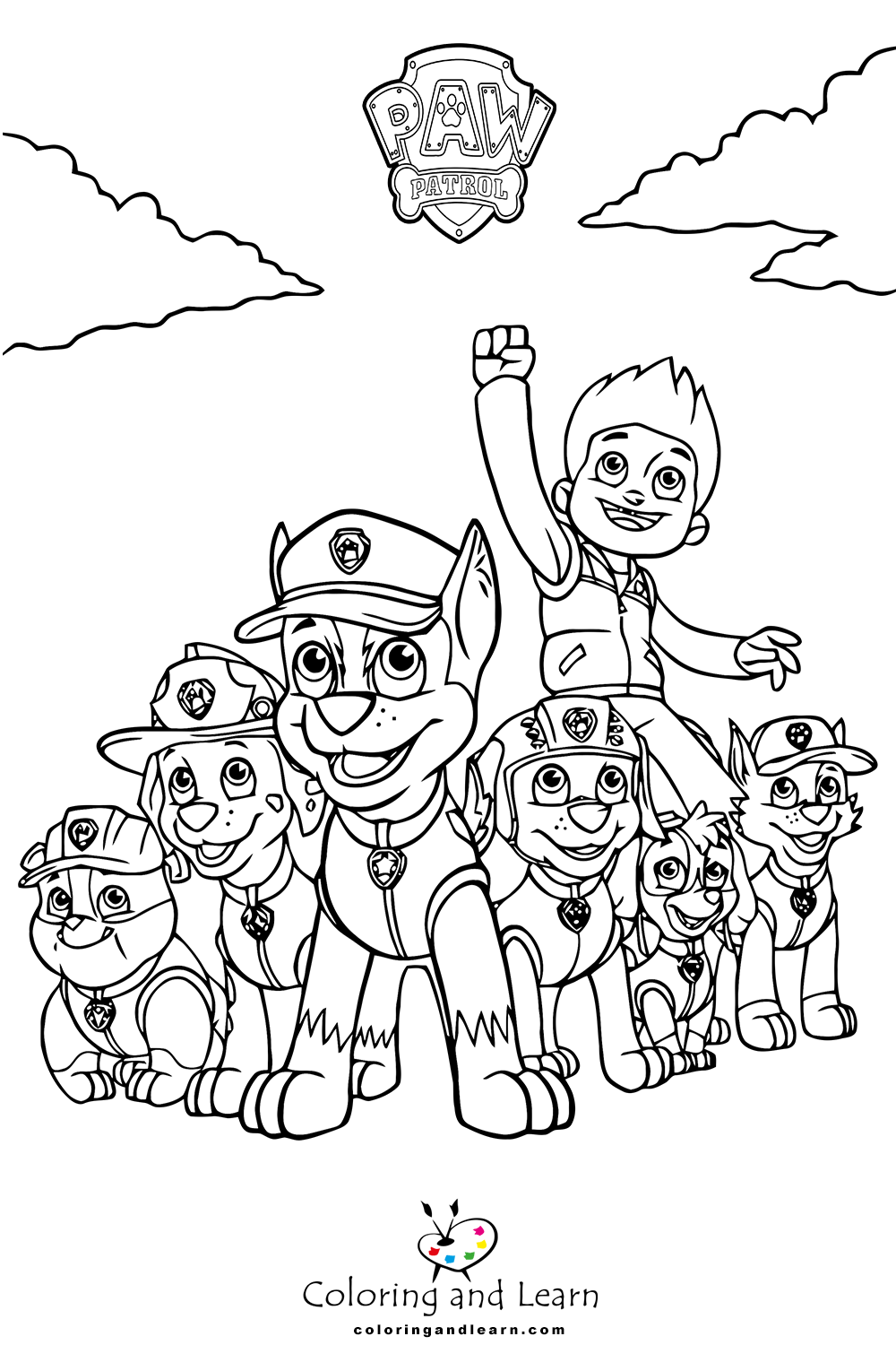 35 Adventurous PAW Patrol Coloring Pages Printable 7