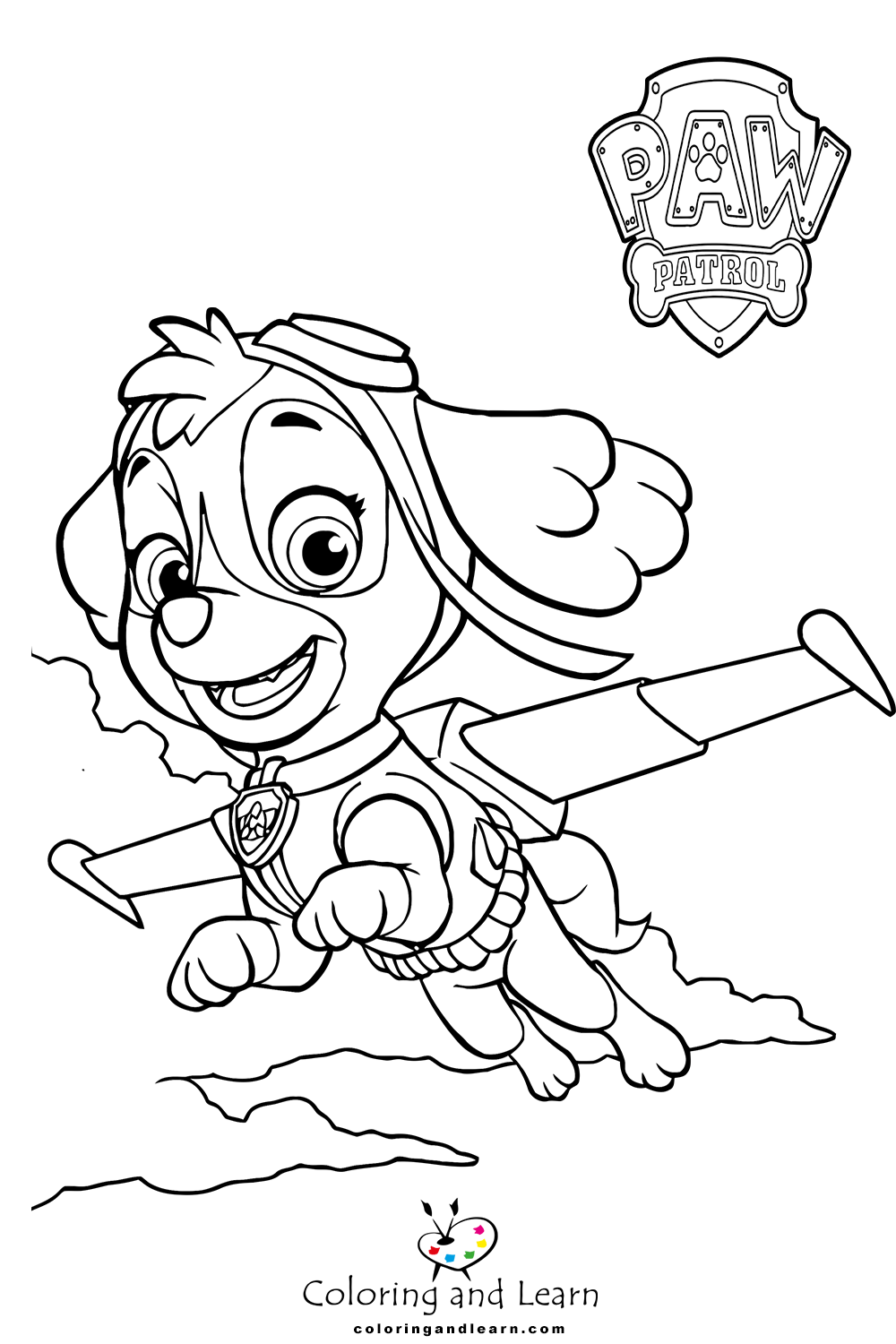 35 Adventurous PAW Patrol Coloring Pages Printable 8