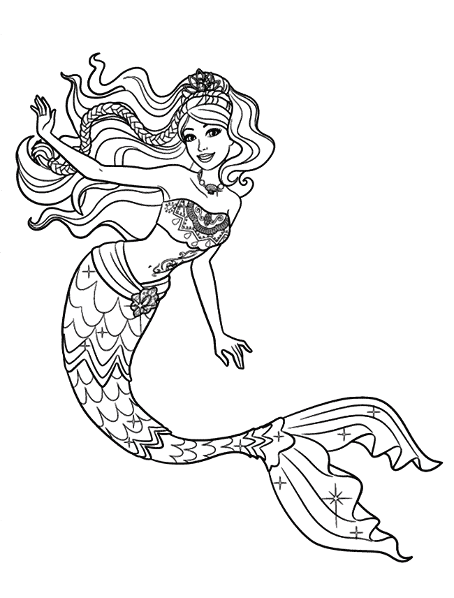 35 Artistic Aesthetic Coloring Pages Mermaid Printable 14