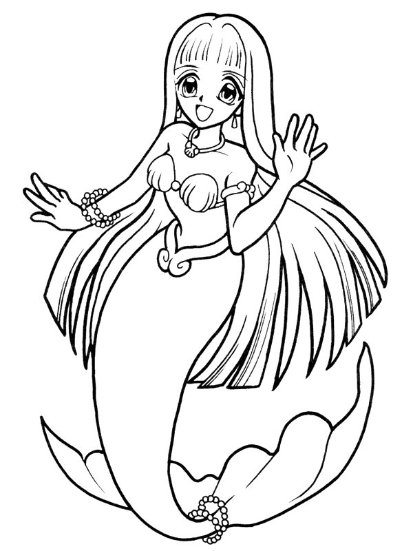 35 Artistic Aesthetic Coloring Pages Mermaid Printable 21