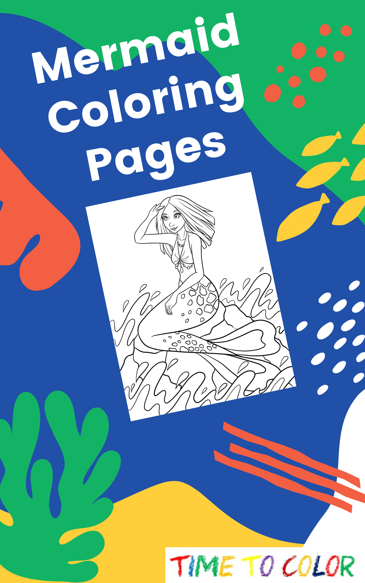 35 Artistic Aesthetic Coloring Pages Mermaid Printable 5