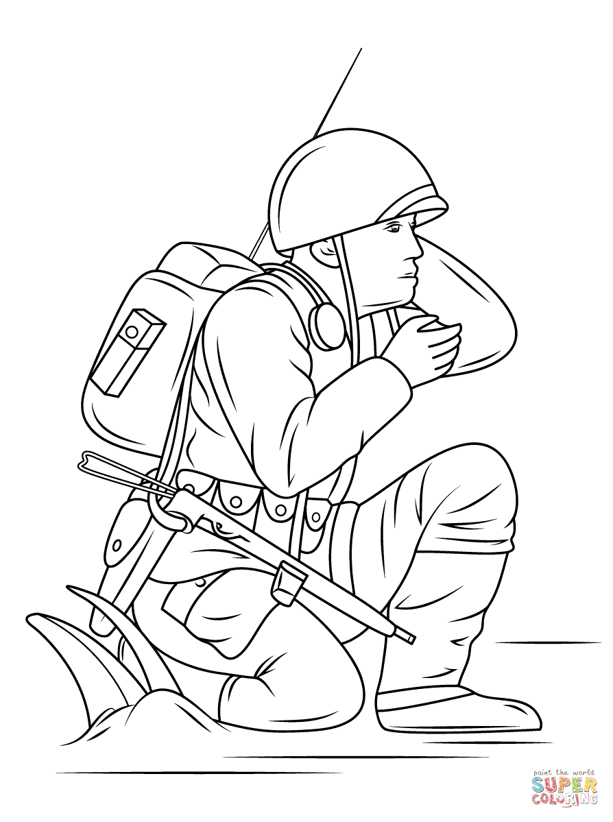 35 Cool Military Coloring Pages Printable 14