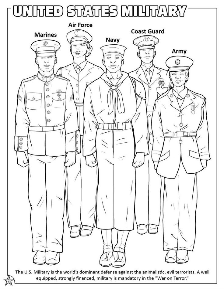 35 Cool Military Coloring Pages Printable 15