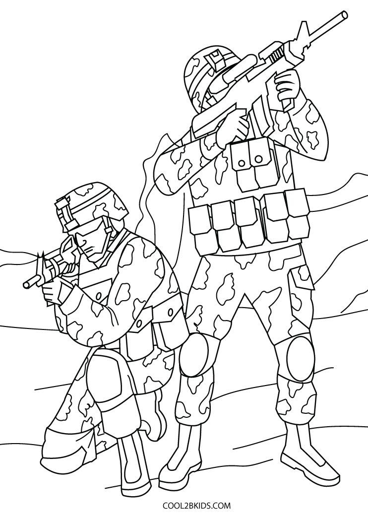 35 Cool Military Coloring Pages Printable 26