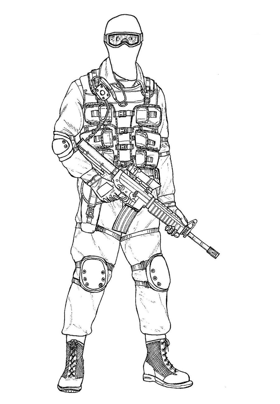 35 Cool Military Coloring Pages Printable 8