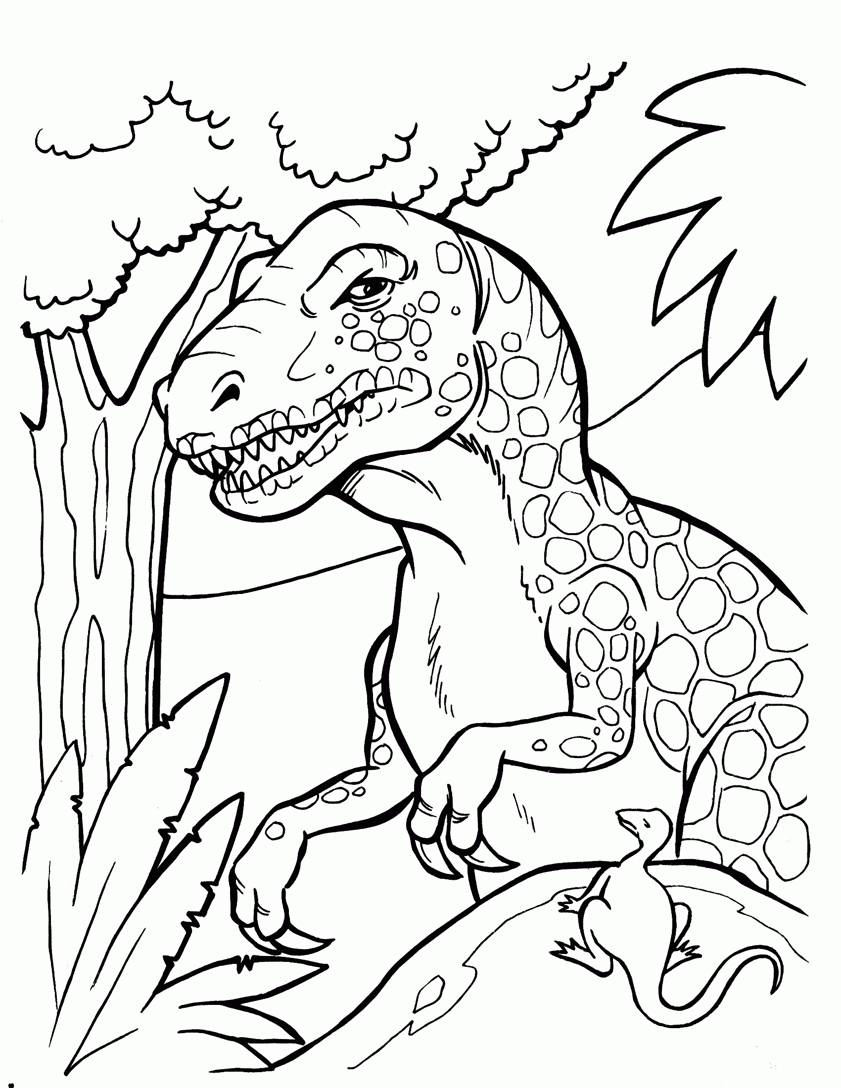 35 Dinosaur Christmas Coloring Pages Printable 28