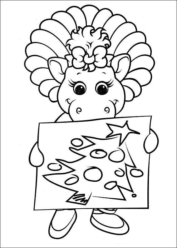 35 Dinosaur Christmas Coloring Pages Printable 33