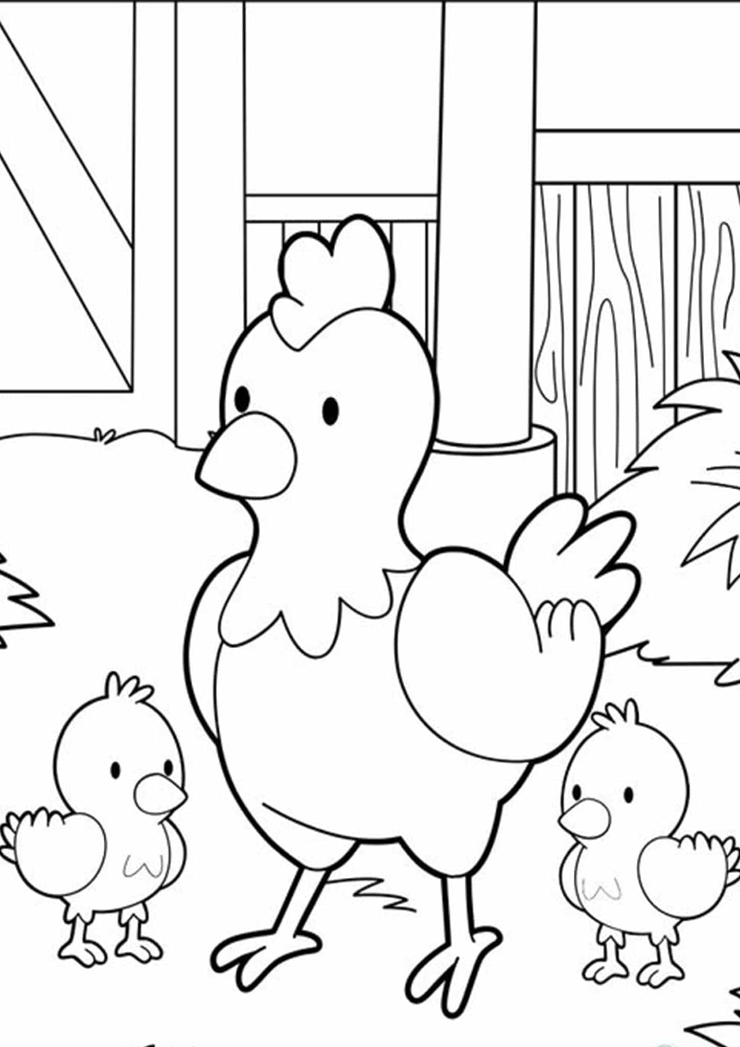 35 Farm Coloring Pages Printable 12