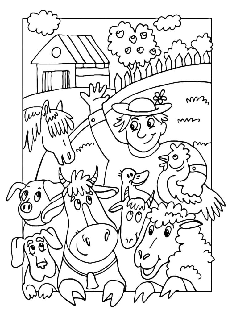 35 Farm Coloring Pages Printable 20