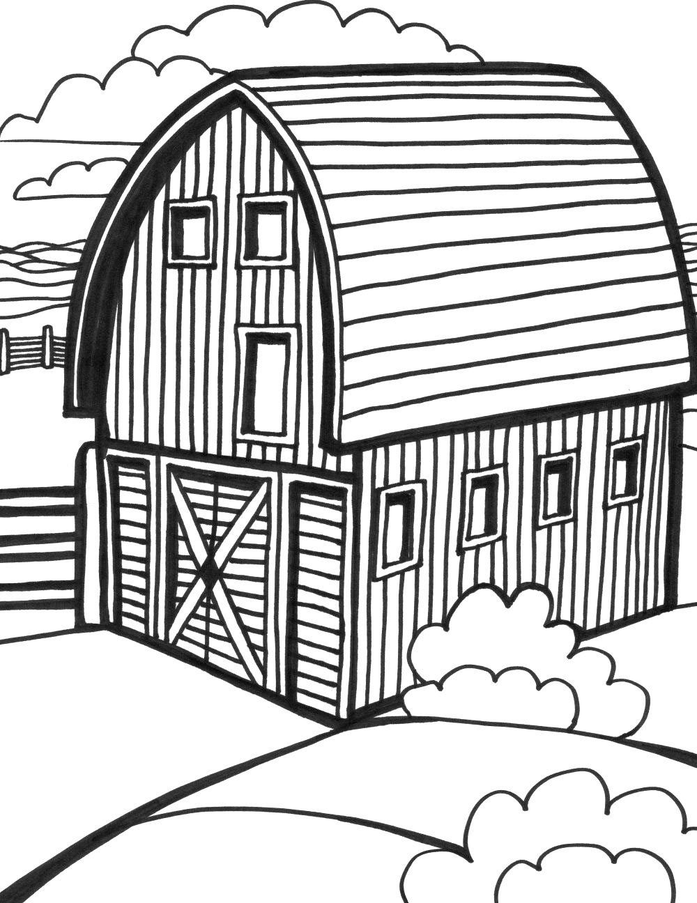 35 Farm Coloring Pages Printable 24