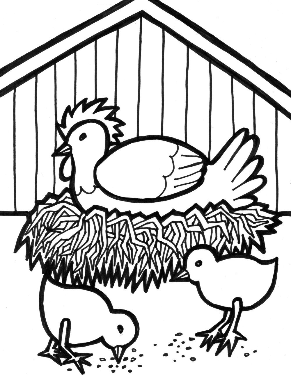 35 Farm Coloring Pages Printable 28