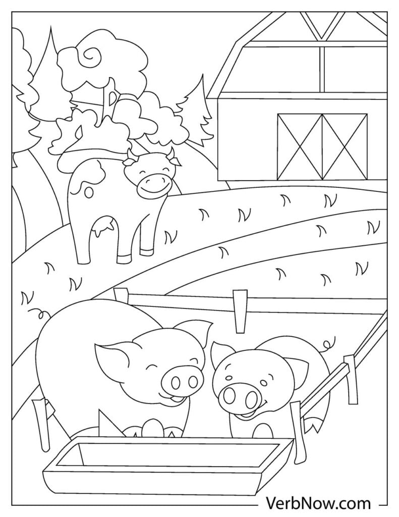 35 Farm Coloring Pages Printable 29