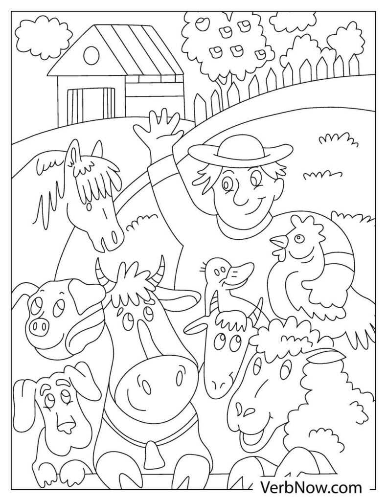 35 Farm Coloring Pages Printable 3