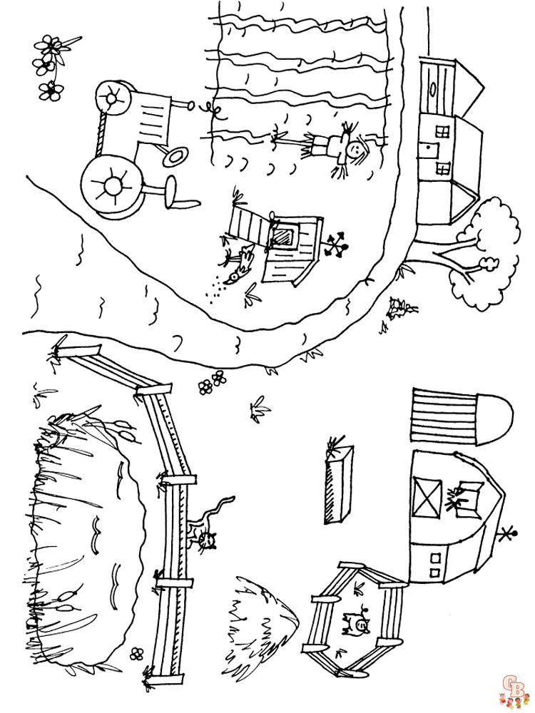 35 Farm Coloring Pages Printable 30