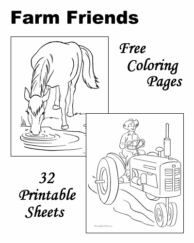 35 Farm Coloring Pages Printable 31