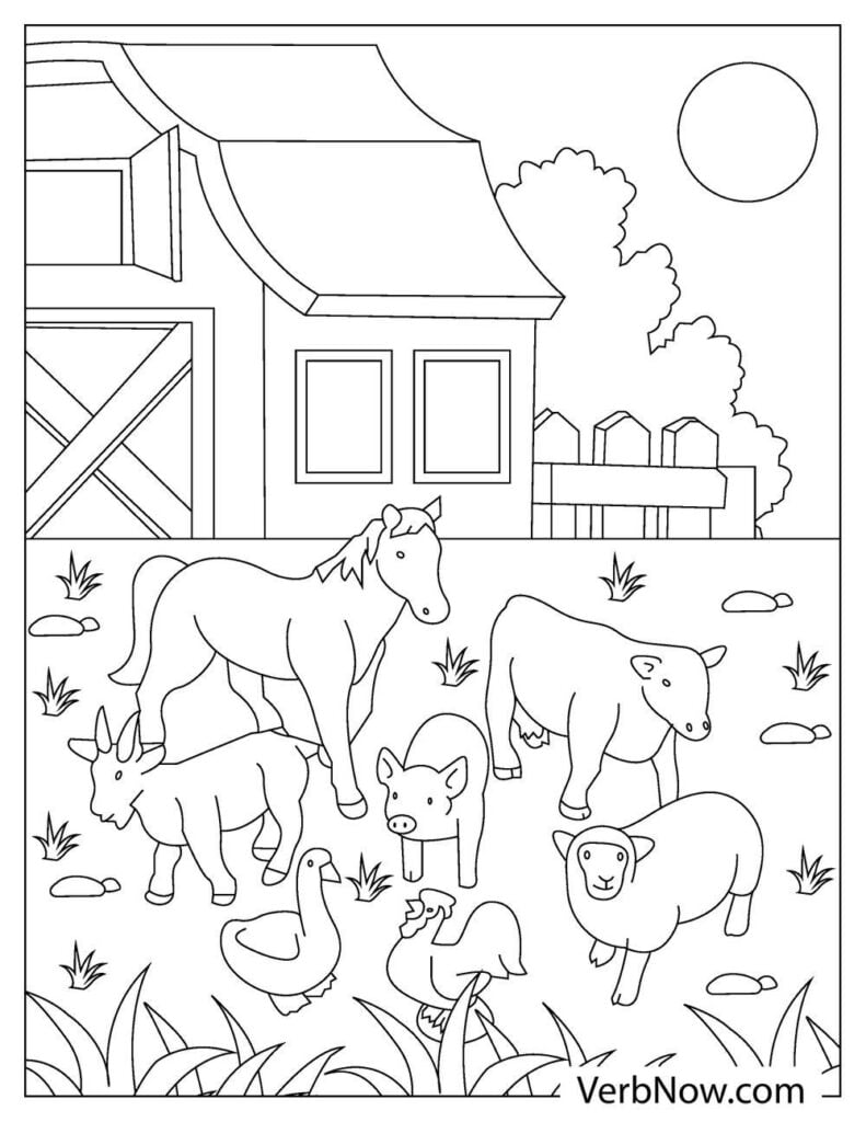 35 Farm Coloring Pages Printable 32