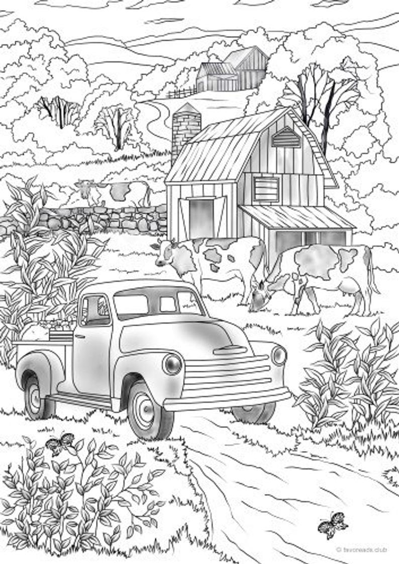 35 Farm Coloring Pages Printable 35