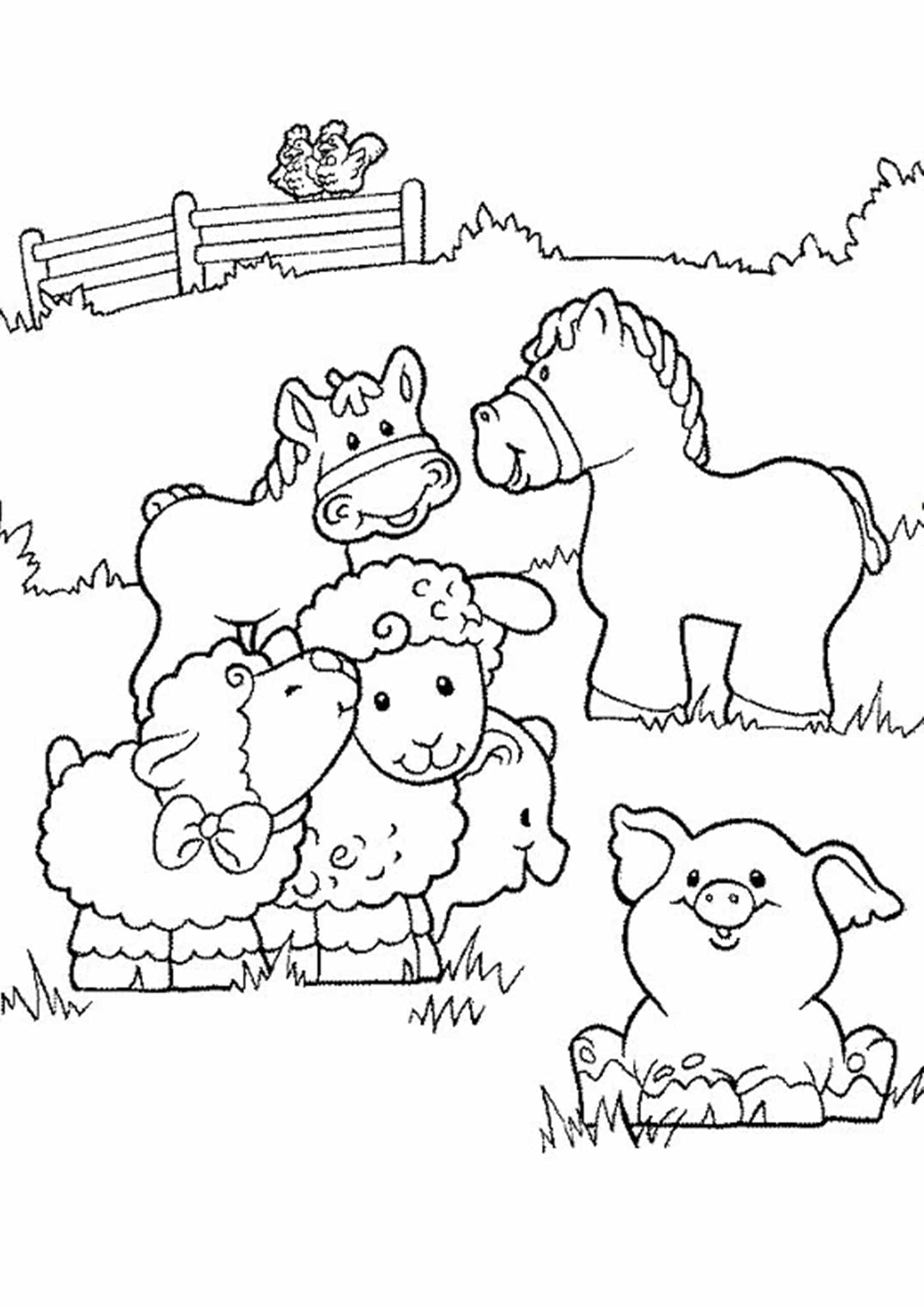 35 Farm Coloring Pages Printable 8