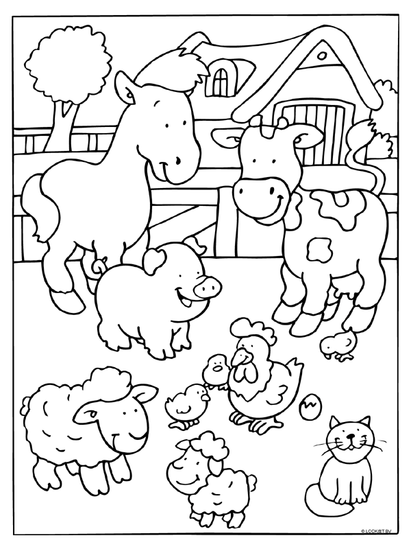 35 Farm Coloring Pages Printable 9