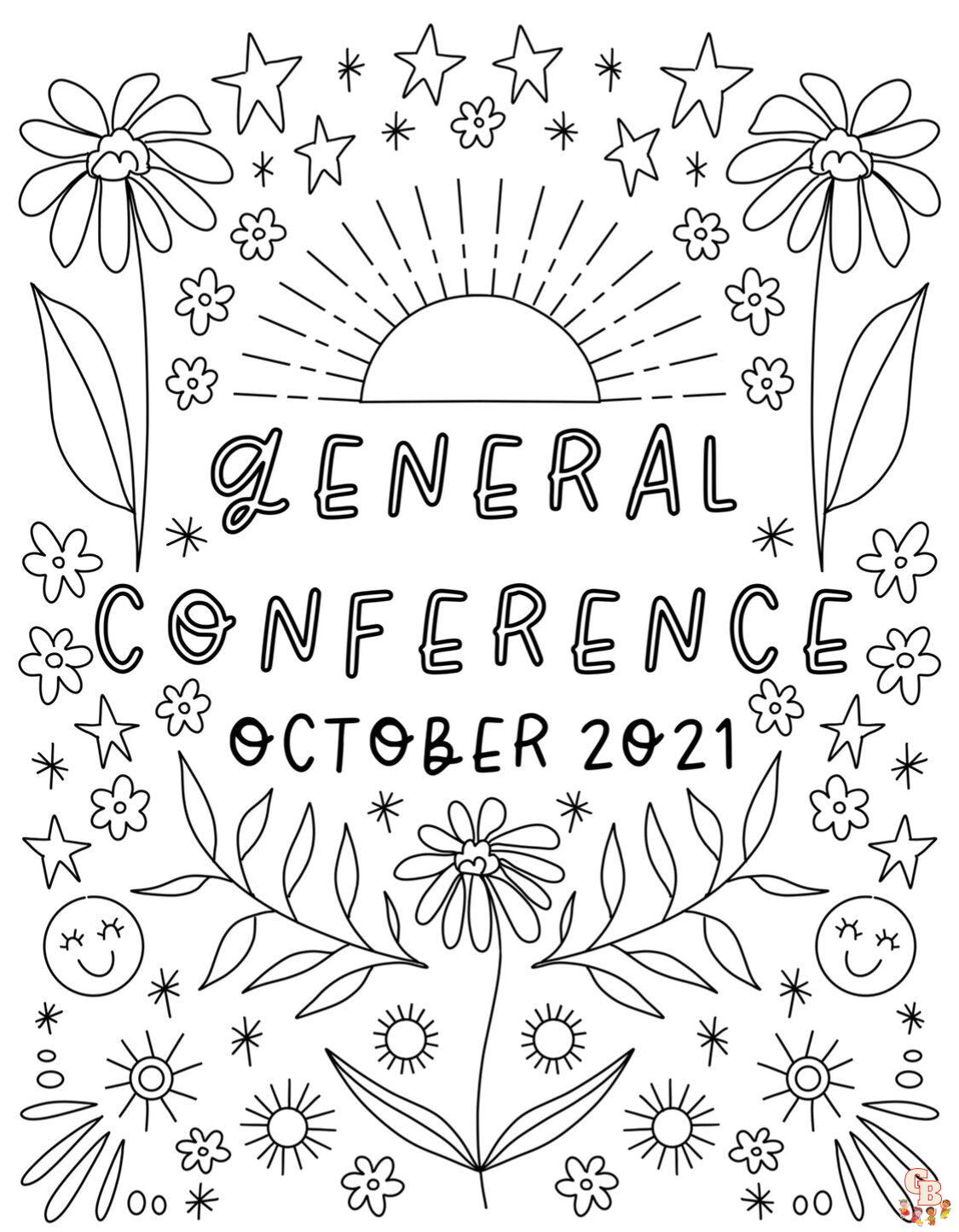 35 LDS General Conference Coloring Pages Printable 6