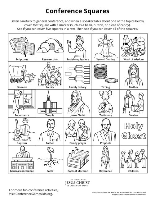 35 LDS General Conference Coloring Pages Printable 9