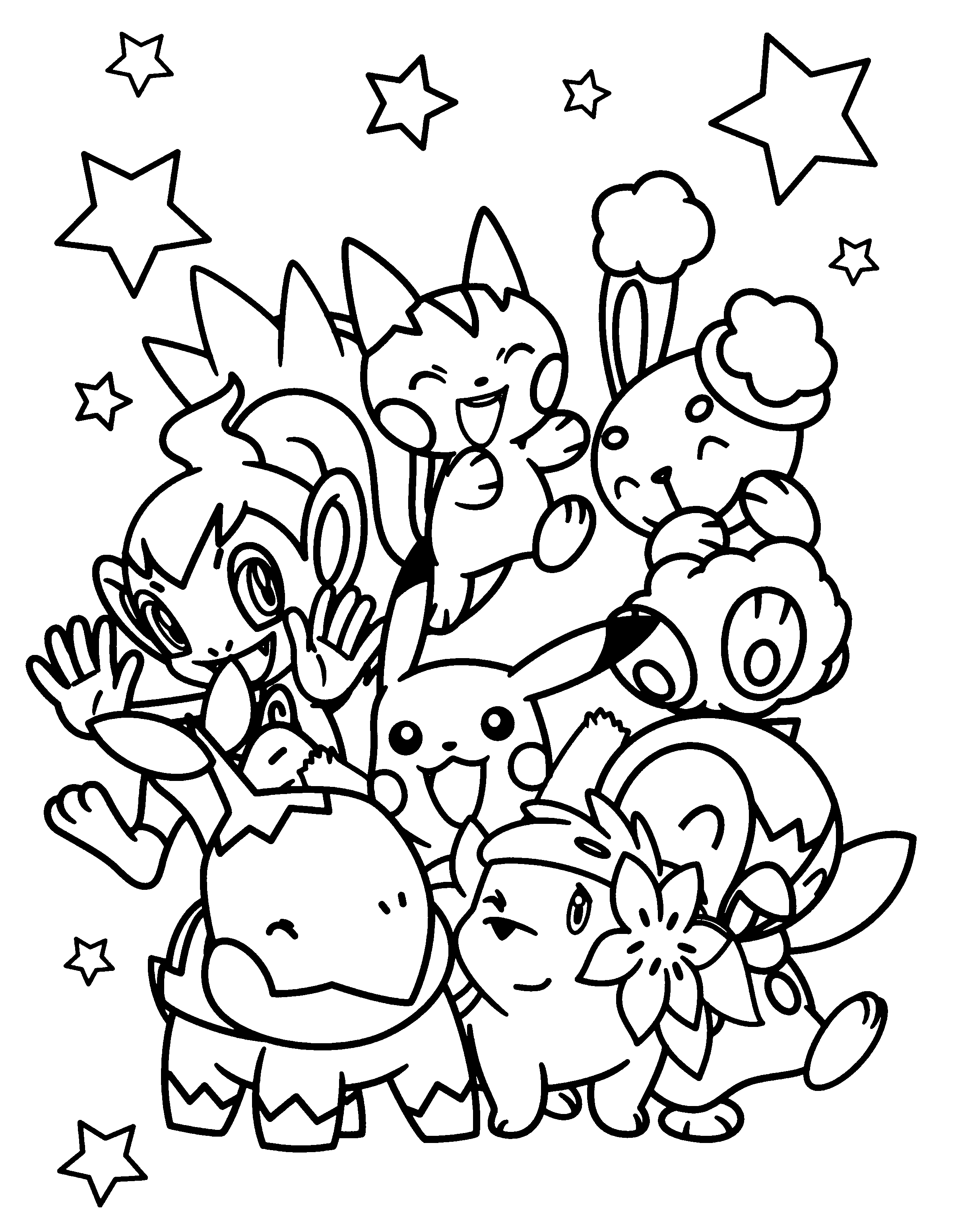 35 PokÃ©mon Black and White Coloring Pages Printable 25