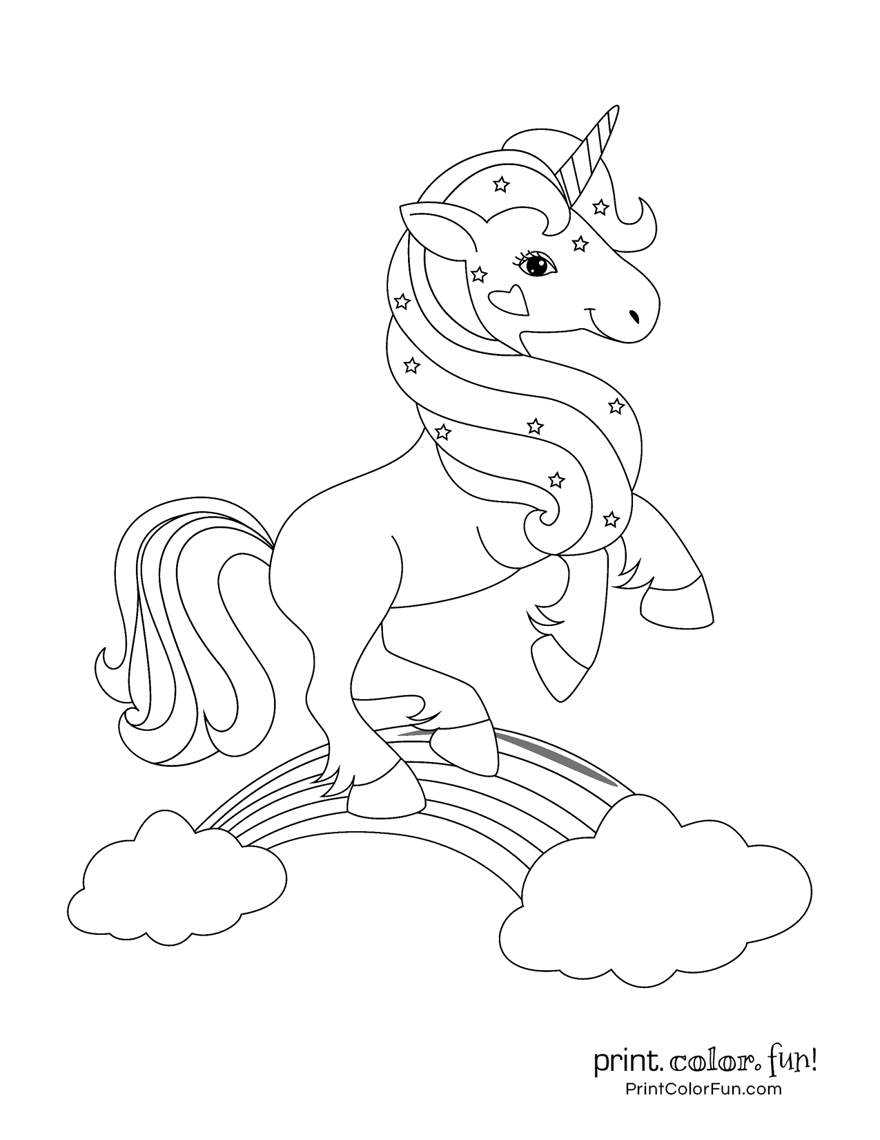 35 Unicorn Coloring Pages With Wings Printable 10