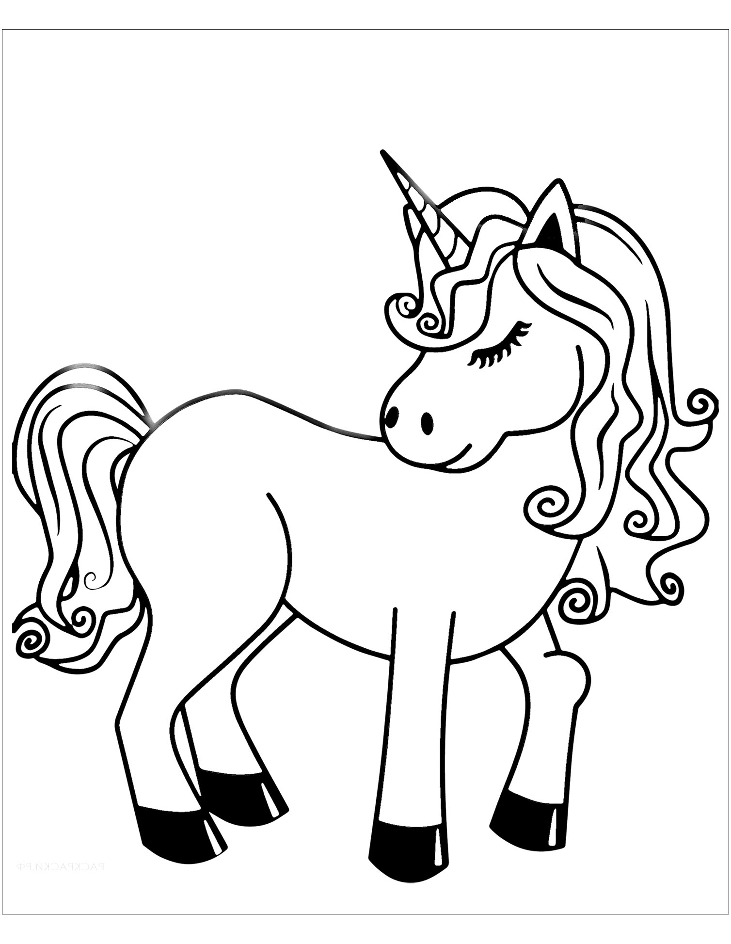 35 Unicorn Coloring Pages With Wings Printable 14