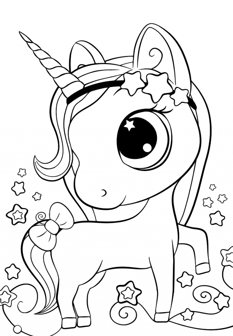 35 Unicorn Coloring Pages With Wings Printable 16