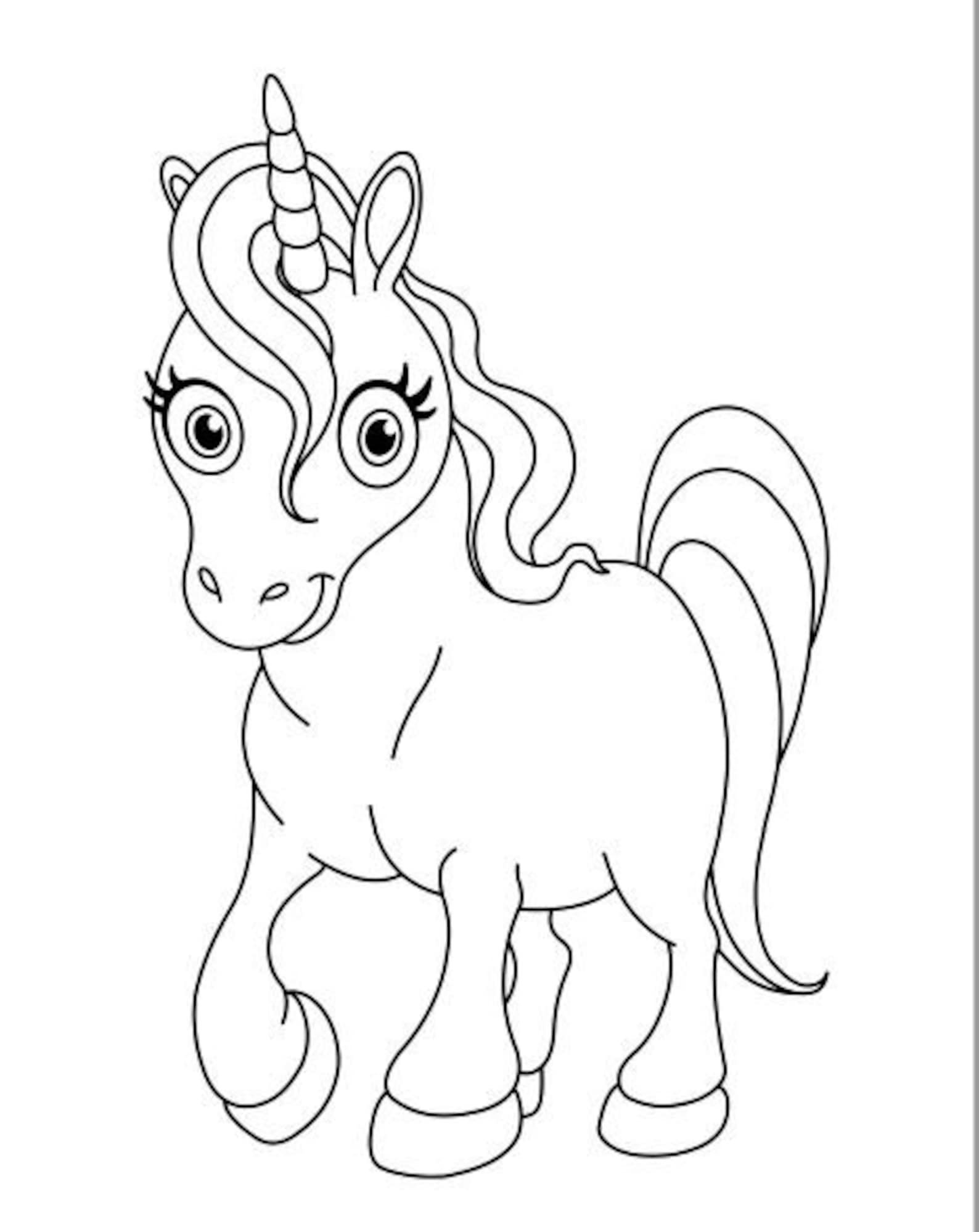 35 Unicorn Coloring Pages With Wings Printable 25