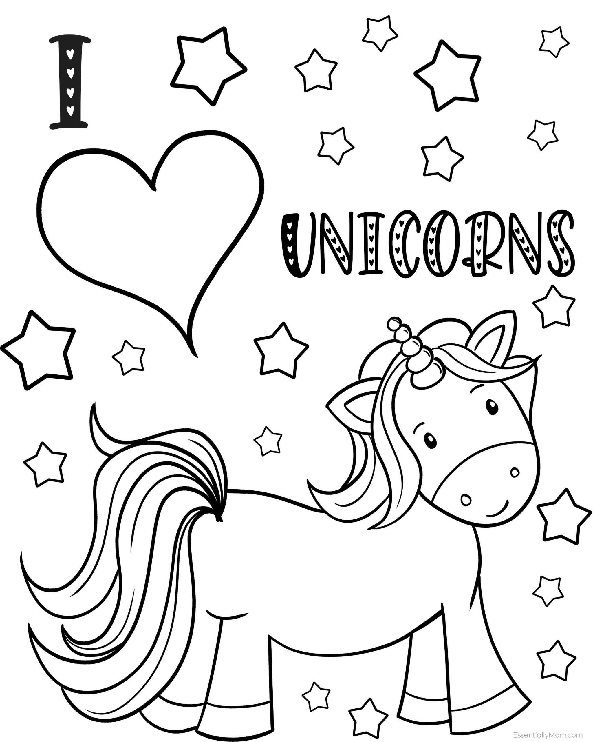 35 Unicorn Coloring Pages With Wings Printable 29