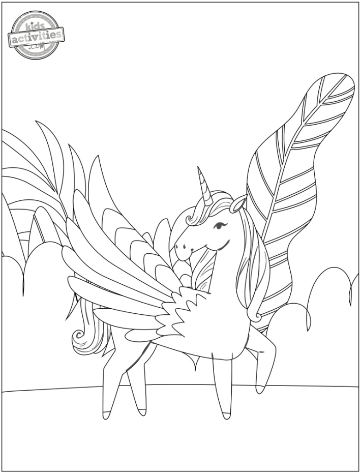 35 Unicorn Coloring Pages With Wings Printable 31