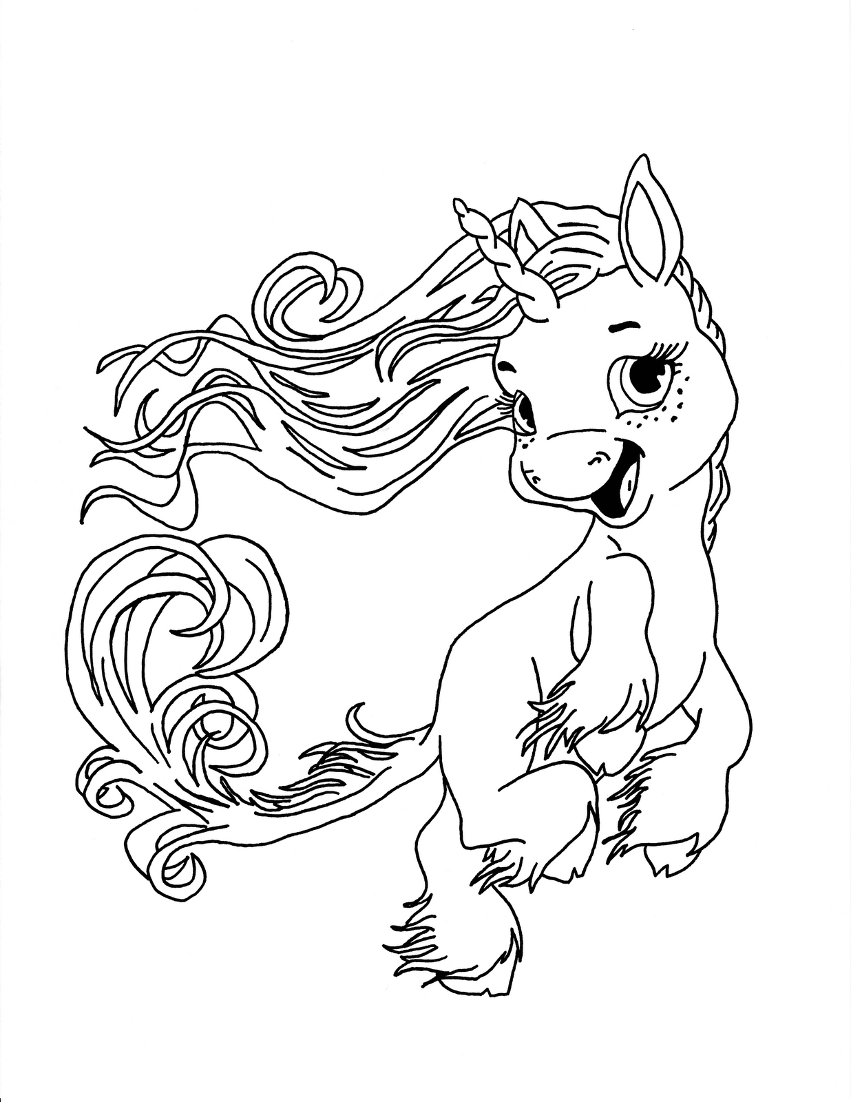 35 Unicorn Coloring Pages With Wings Printable 5