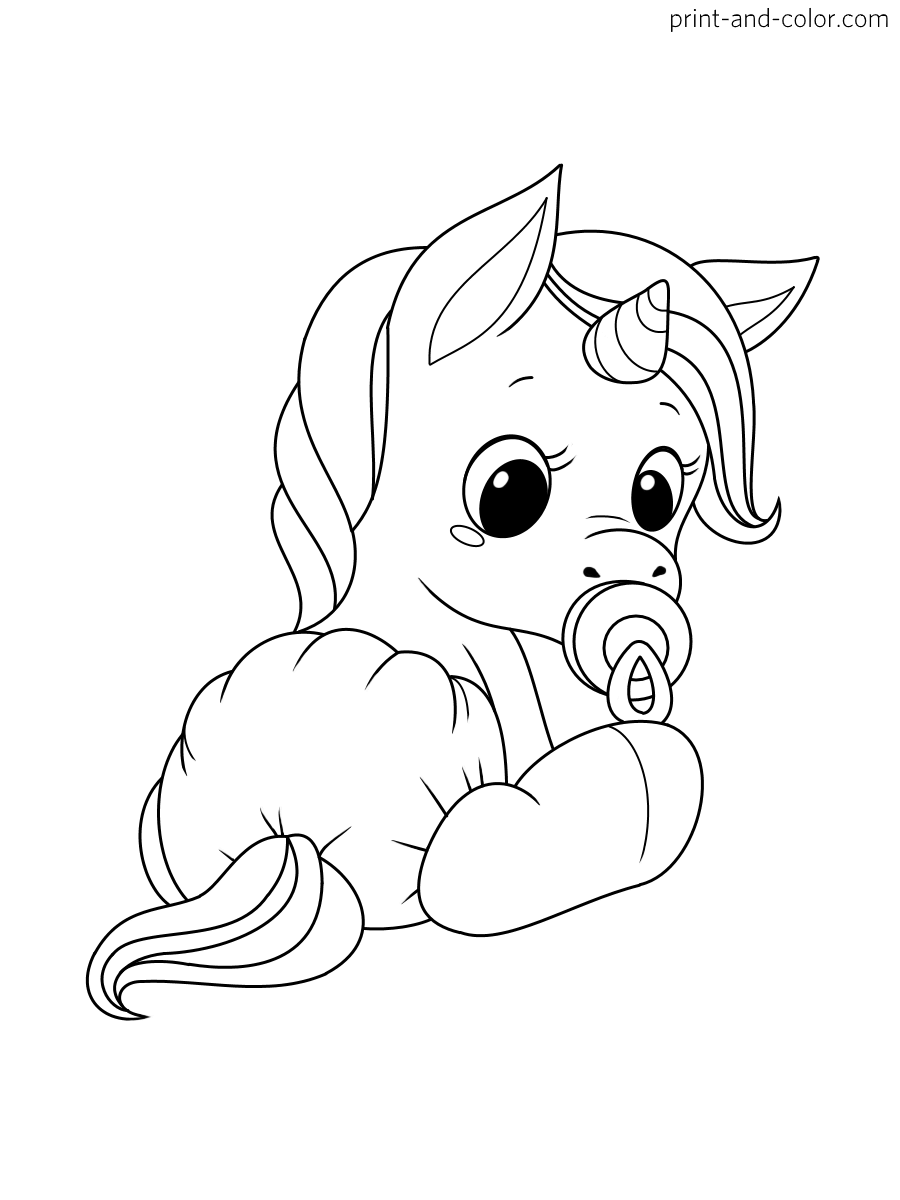 35 Unicorn Coloring Pages With Wings Printable 8