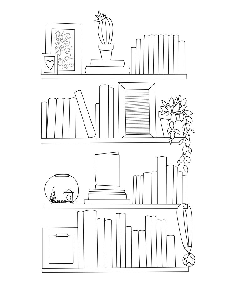 36 Books Coloring Pages Printable 10