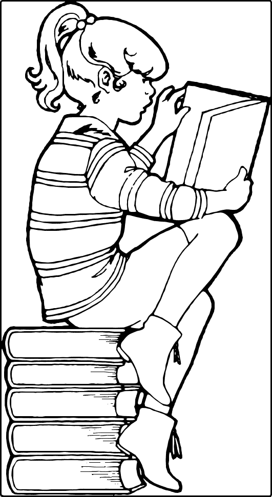 36 Books Coloring Pages Printable 11