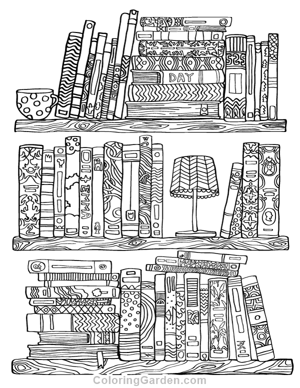 36 Books Coloring Pages Printable 26