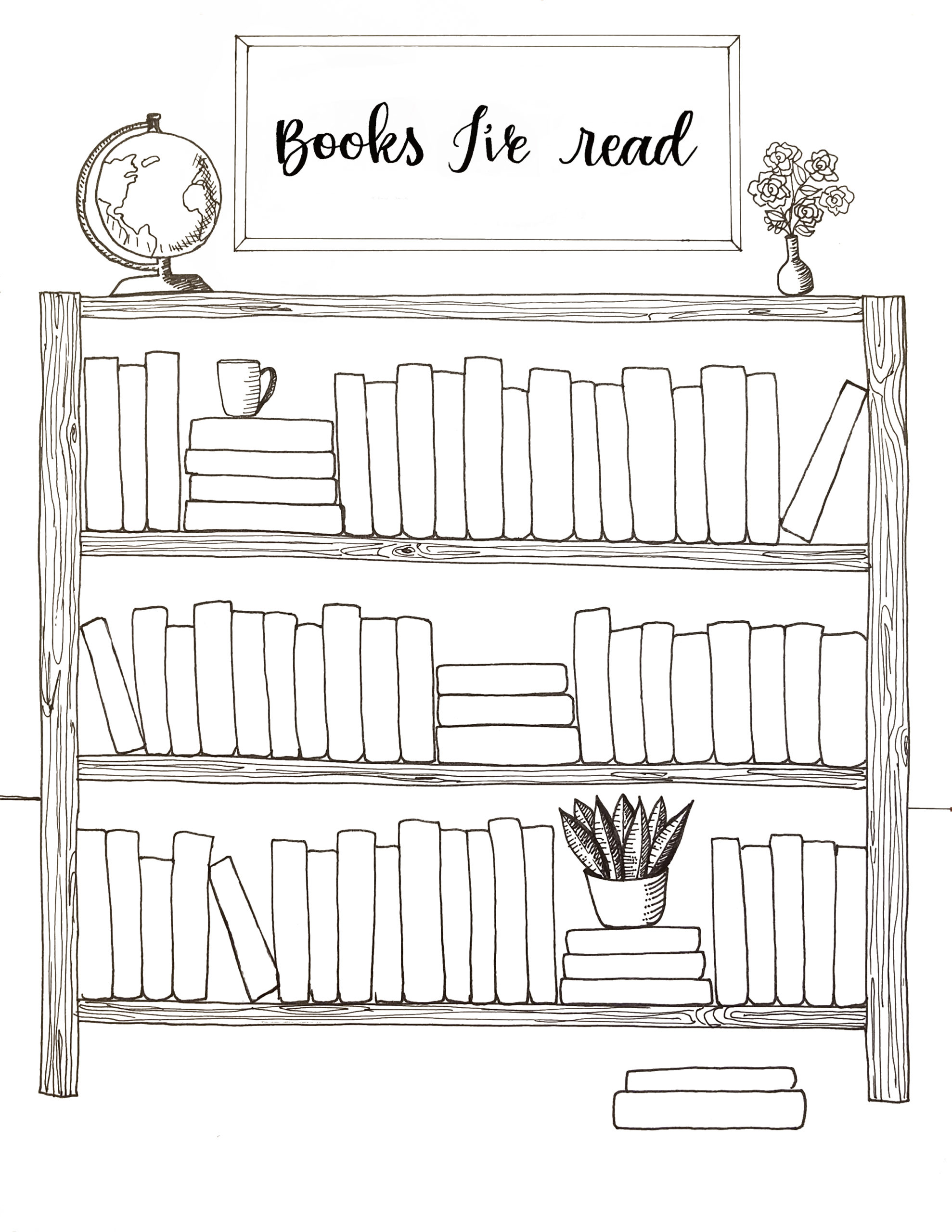 36 Books Coloring Pages Printable 27